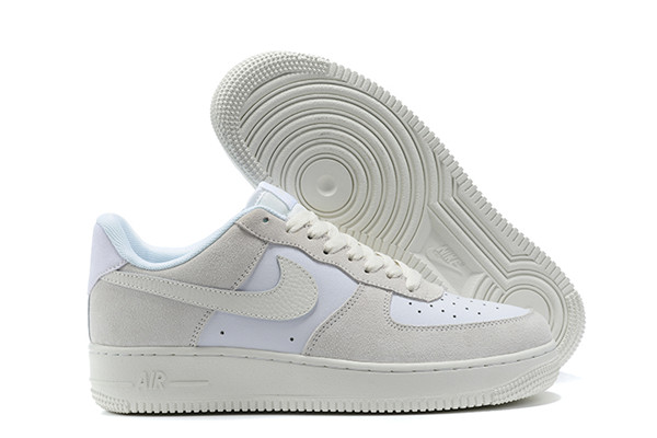 Women's Air Force 1 Low Top Grey/White Shoes 090